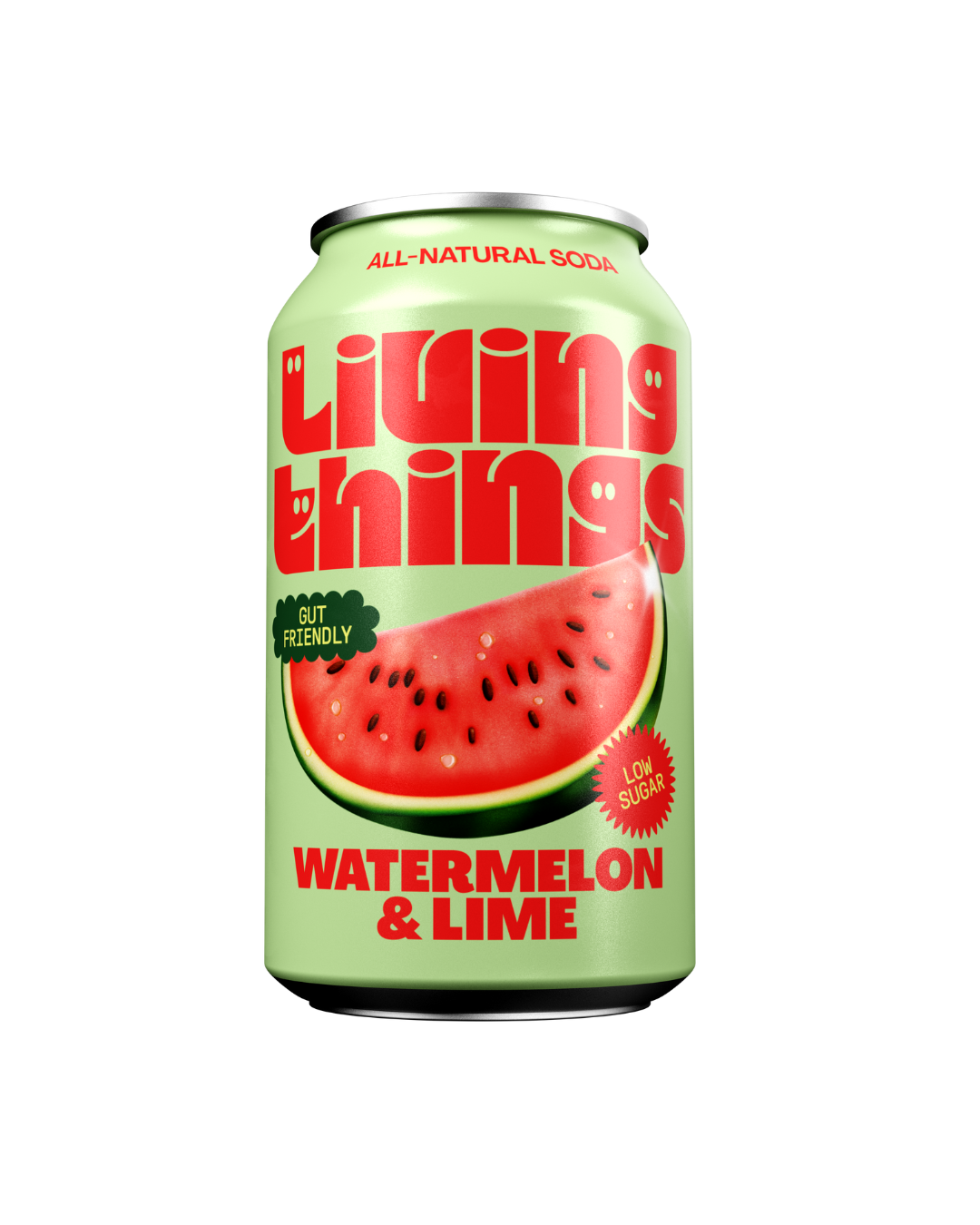 living things - soda z probiotiki, lubenica&limeta, 330ml