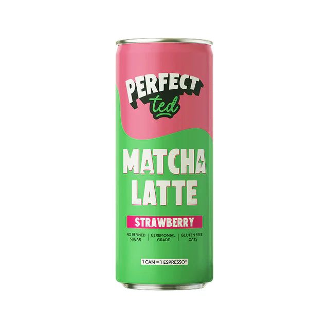 Perfect Ted - strawberry oat matcha latte, 330ml